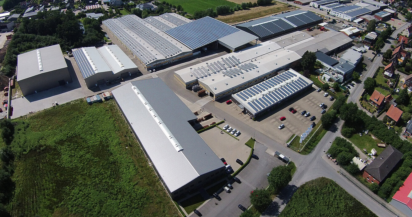 HIMMEL Antriebstechnik GmbH & Co. KG - Unser Firmengelände in Gescher Luftaufnahme des Firmengeländes der HIMMEL Antriebstechnik GmbH & Co. KG in Gescher